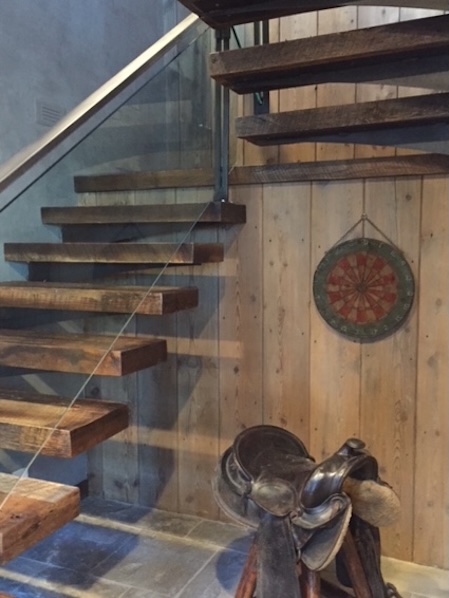 Barn wood and stair treads