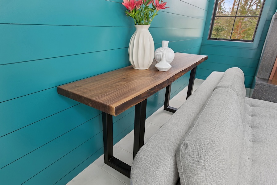 wood console table