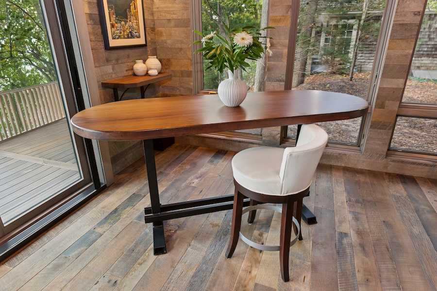 Bar height dining table