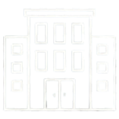 Commercial building outline icon