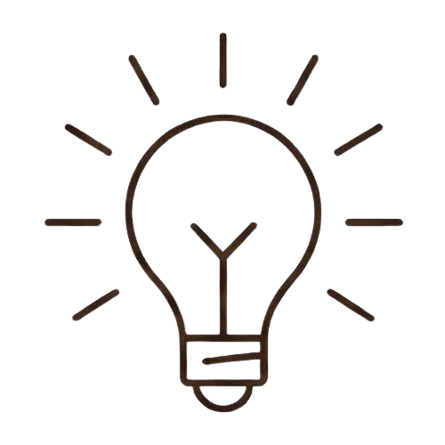 lightbulb outline icon
